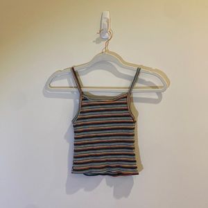 BRANDY MELVILLE Rainbow Spaghetti Strap Tank Top